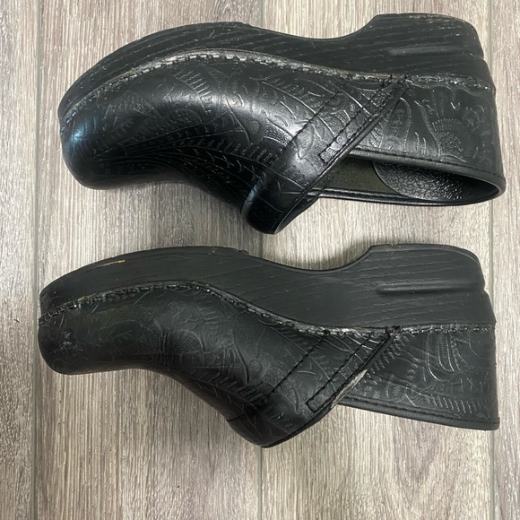 Dansko Tooled Leather Clogs - Picture 4 of 6